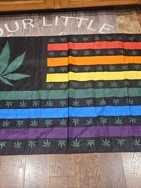 Decorative Cannabis Flag/ Tapestry
